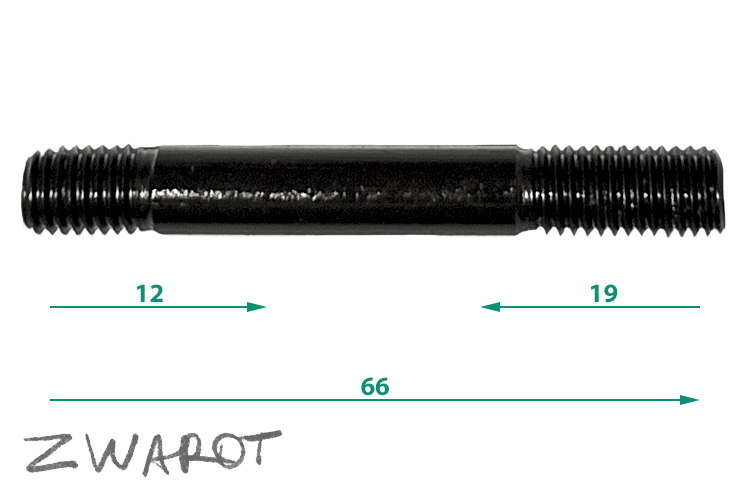 Шпилька M8L65, шаг - 1.25; 2098-020-020