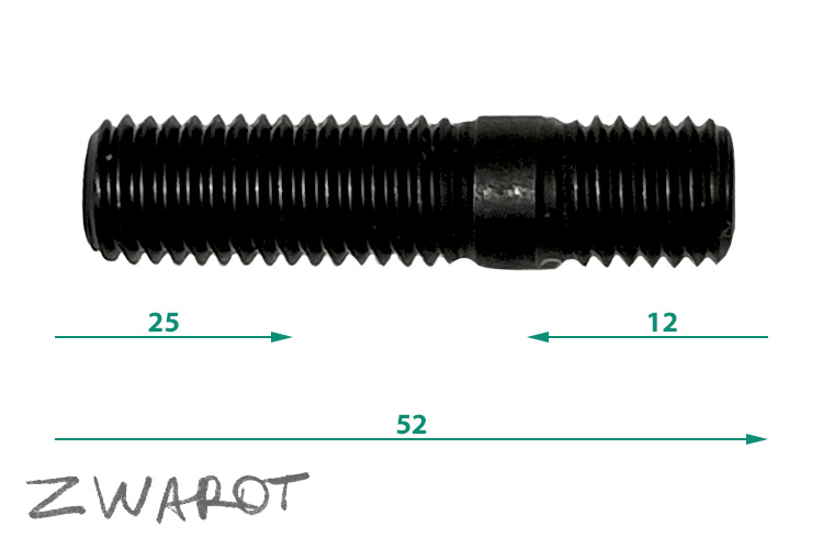 Шпилька M10L40, шаг - 1.5; 2098-020-045